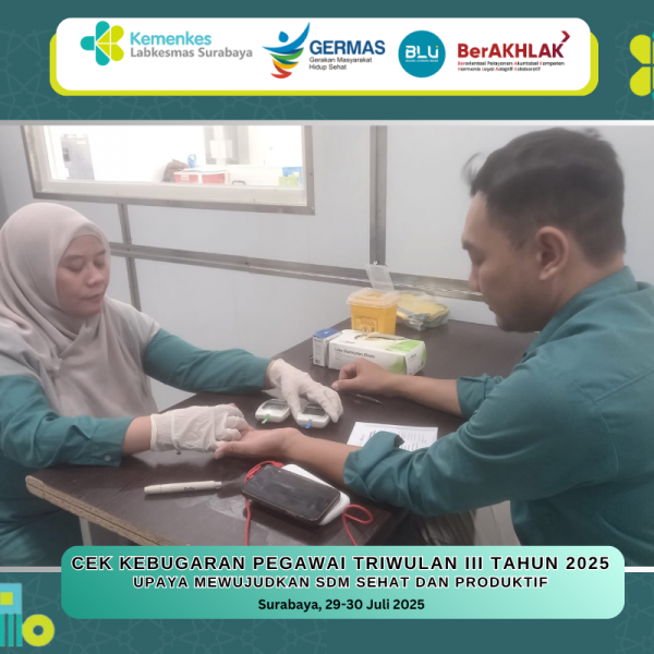 Cek Kebugaran Pegawai Triwulan III Tahun 2025: Upaya Mewujudkan SDM Sehat dan Produktif